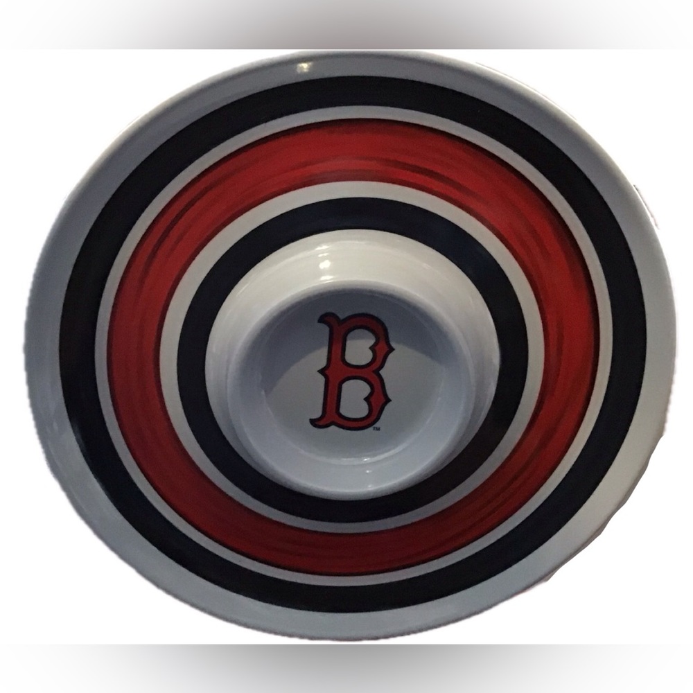 🆕Boston Red Sox Striped Dip Chip Bowl